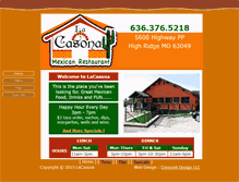 Tablet Screenshot of lacasona-stl.com